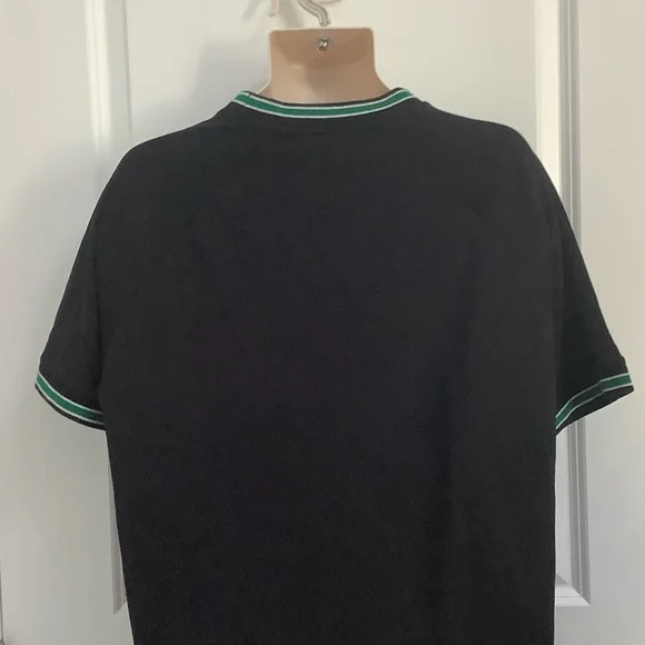 Ferre Black Tee with Green Accents, XL